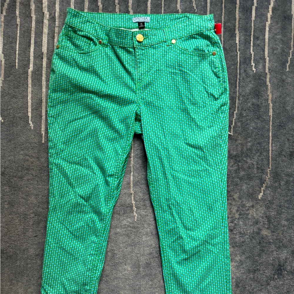 Green Patterned Men's Pants